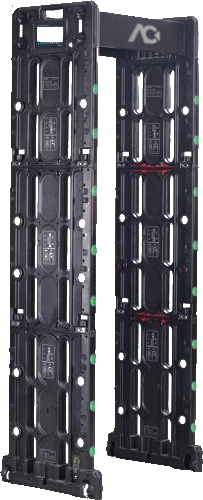 Schau bild - AREA CONTROL CrowdFlow Produkt Vereinzelungsanlage AREA CONTROL CrowdFlow Smarte Vereinzelungsanlage mit automatischer Maskenerkennung und Fieberprüfung - Schaubild
